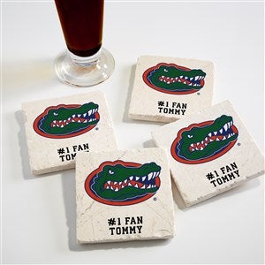 NCAA Florida Gators Personalized Tumbled Stone Coaster Set - 34746