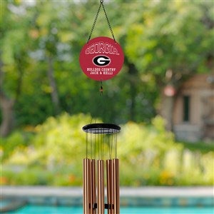 NCAA Georgia Bulldogs Personalized Wind Chimes - 34793