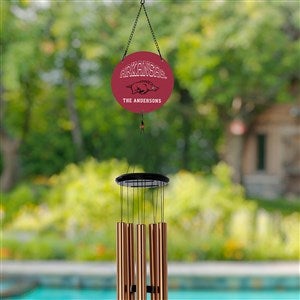 NCAA Arkansas Razorbacks Personalized Wind Chimes - 34843