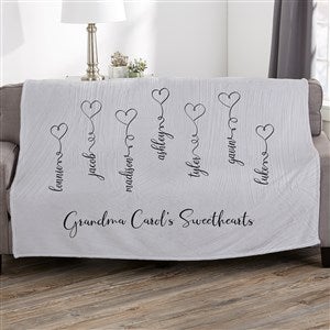 Connected By Love Personalized 50x60 Plush Fleece Blanket - 34849-F