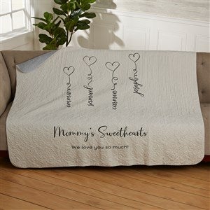 Connected By Love Personalized 50x60 Quilted Blanket - 34849-Q