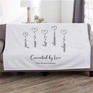 Connected By Love Personalized 50x60 Sweatshirt Blanket - 34849-SW