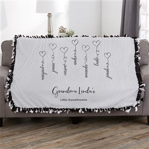Connected By Love Personalized 50x60 Tie Blanket - 34849-T