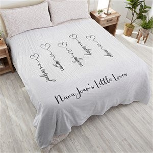Connected By Love Personalized 90x90 Plush Queen Fleece Blanket - 34849-QU