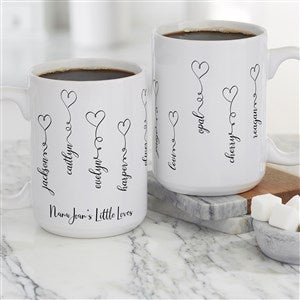 Connected By Love Personalized Coffee Mug 15 oz White - 34854-L