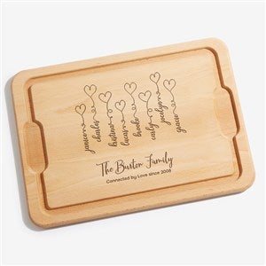 Connected By Love Personalized Maple Cutting Board 12x17 - 34858