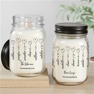 Connected By Love Personalized Candle Jar - 34864