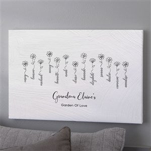Garden Of Love Personalized Canvas Print - 16x20 - 34868-O