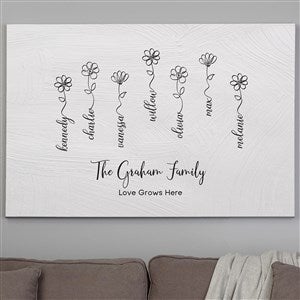 Garden Of Love Personalized Canvas Print - 32x48 - 34868-32x48