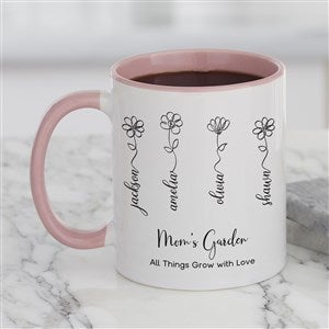 Garden Of Love Personalized Coffee Mug 11oz Pink - 34870-P