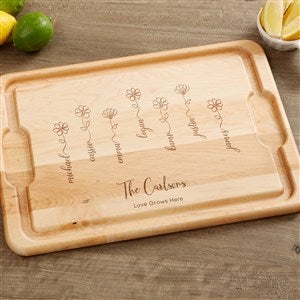 Garden Of Love Personalized Maple Cutting Board 18x24 - 34874-XXL