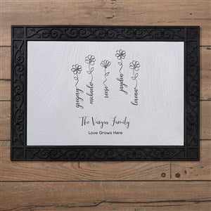 Garden Of Love Personalized Doormat-18x27 - 34878