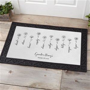 Garden Of Love Personalized Doormat-20x35 - 34878-M