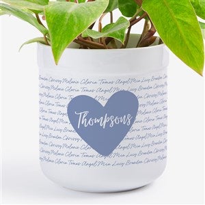 Family Heart Personalized Outdoor Flower Pot - 34900