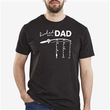 Hooked On Dad Personalized Hanes® Adult T-Shirt - 34924-AT