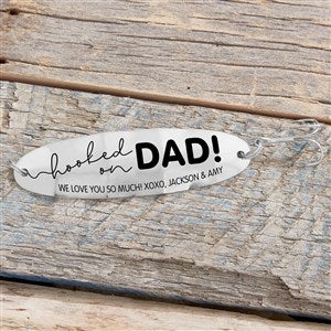 Hooked On Dad Personalized Wobbler Fishing Lure - 34933