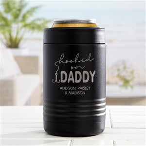 Hooked On Dad Personalized Insulated Can Holder - 34939