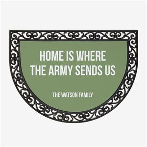 Military Expressions Personalized Half Round Doormat - 34952