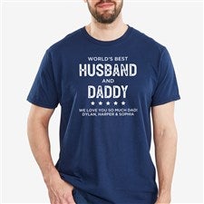 Worlds Best Man Personalized Hanes® Adult T-Shirt - 34958-AT