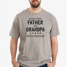 Worlds Best Man Personalized Hanes® Adult ComfortWash™ T-Shirt - 34958-CWT