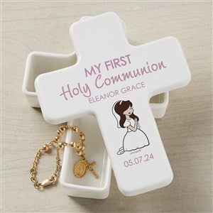 Communion Girl philoSophies® Personalized Cross Box - 35055