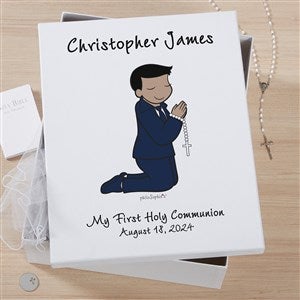 philoSophies Communion Boy Personalized Memory Box - 12x15 - 35058