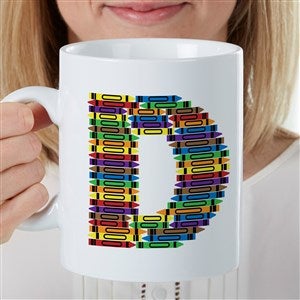 Crayon Letter Personalized 30 oz. Oversized Coffee Mug - 35073