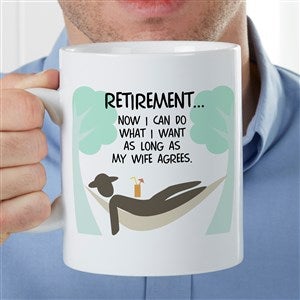 Im Retired Personalized 30 oz. Oversized Coffee Mug - 35078