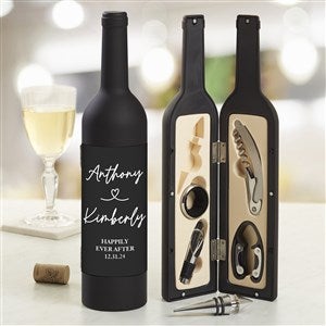 Drawn Together By Love Personalized Wine Accessory 5pc Kit - 35087