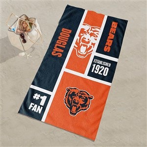 Chicago Bears NFL Personalized 30x60 Beach Towel - 35182D