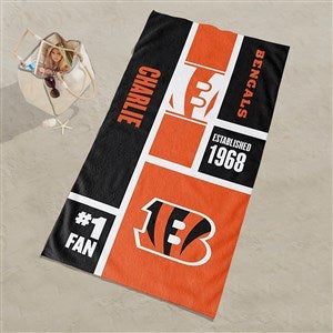 Cincinnati Bengals NFL Personalized 30x60 Beach Towel - 35186D