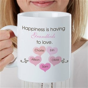 What Is Happiness? Personalized 30 oz. Oversized Coffee Mug - 35190