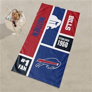 Buffalo Bills NFL Personalized 30x60 Beach Towel - 35195D