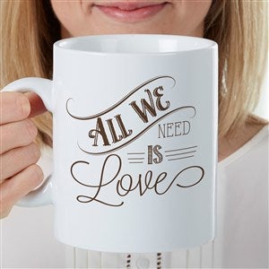 Love Quotes Romantic Personalized 30 oz. Oversized Coffee Mug - 35199