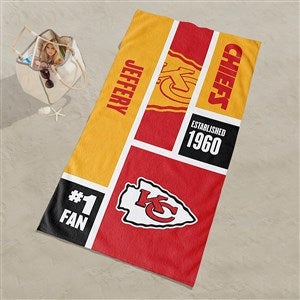 Kansas City Chiefs NFL Personalized 30x60 Beach Towel - 35200D