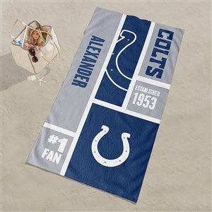 Indianapolis Colts NFL Personalized 30x60 Beach Towel - 35203D