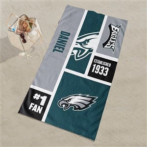 Philadelphia Eagles NFL Personalized 30x60 Beach Towel - 35208D