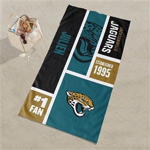 Jacksonville Jaguars NFL Personalized 30x60 Beach Towel - 35214D
