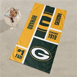 Green Bay Packers NFL Personalized 30x60 Beach Towel - 35217D