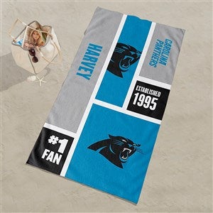 Carolina Panthers NFL Personalized 30x60 Beach Towel - 35219D