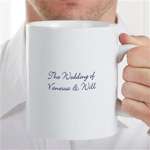 Bridal Brigade Personalized Wedding 30 oz. Oversized Coffee Mug
