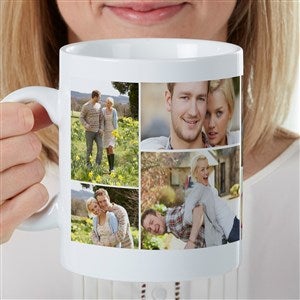 Create A Photo Collage Personalized 30 oz. Oversized Coffee Mug - 35226