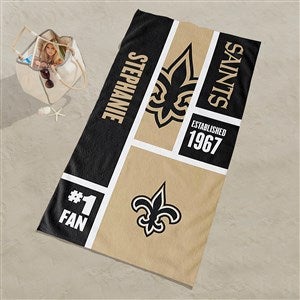 New Orleans Saints NFL Personalized 30x60 Beach Towel - 35231D