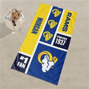 Los Angeles Rams NFL Personalized 30x60 Beach Towel - 35253D