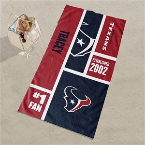 Houston Texans NFL Personalized 30x60 Beach Towel - 35255D