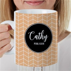 Name Meaning Personalized Geometric 30 oz. Oversized Coffee Mug - 35265