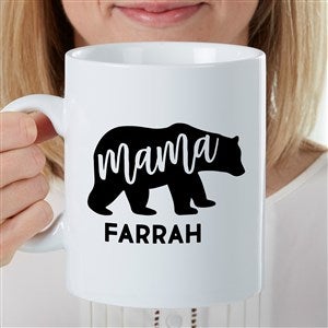 MAMA BEAR  Personalized Metal Coffee Mug - Etchey