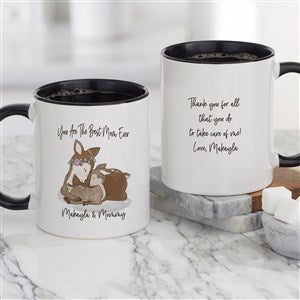 Parent & Child Deer Personalized Coffee Mug 11 oz.- Black - 35340-B