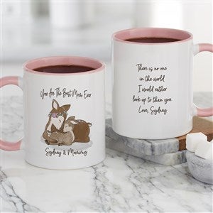 Parent & Child Deer Personalized Coffee Mug 11 oz.- Pink - 35340-P