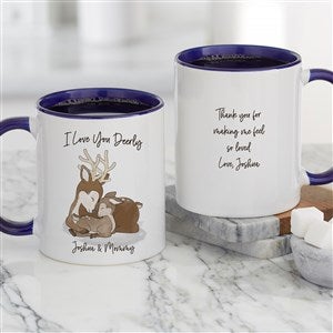 Parent & Child Deer Personalized Coffee Mug 11 oz.- Blue - 35340-BL